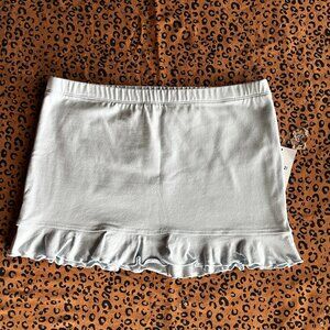 Forever 21 Pastel Blue Ruffle Trim Mini Skirt